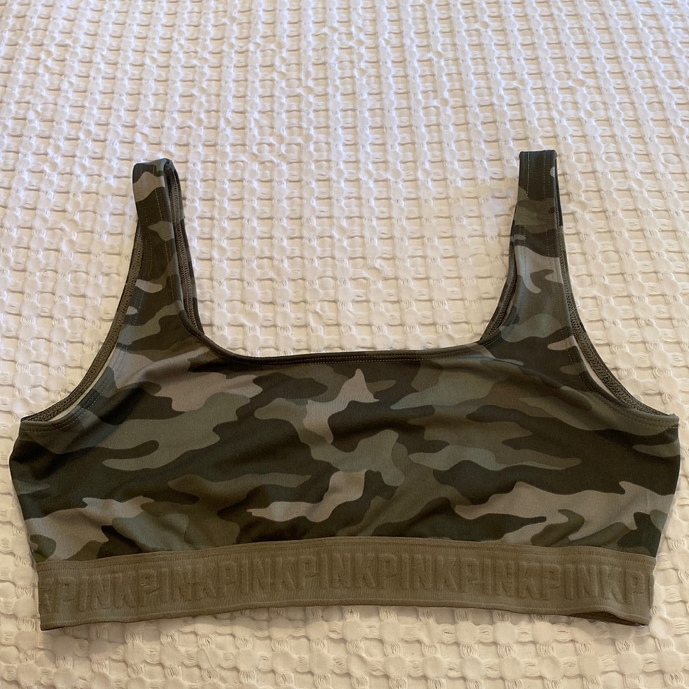 Camo Pink Sport Bra